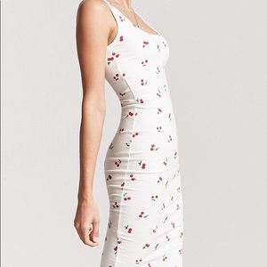 cherry bodycon dress